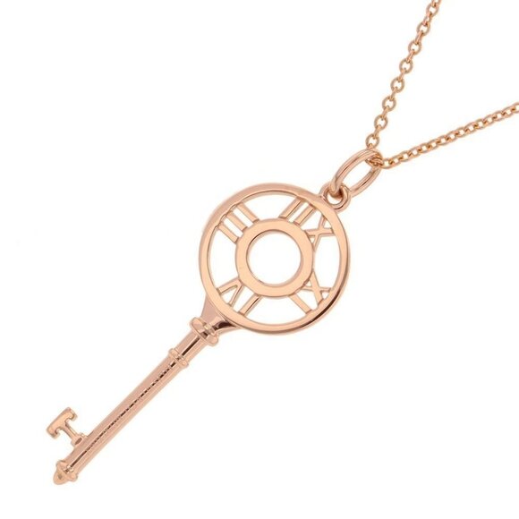 TIFFANY&Co. Atlas Key Necklace 18K Pink Gold - Picture 2 of 8